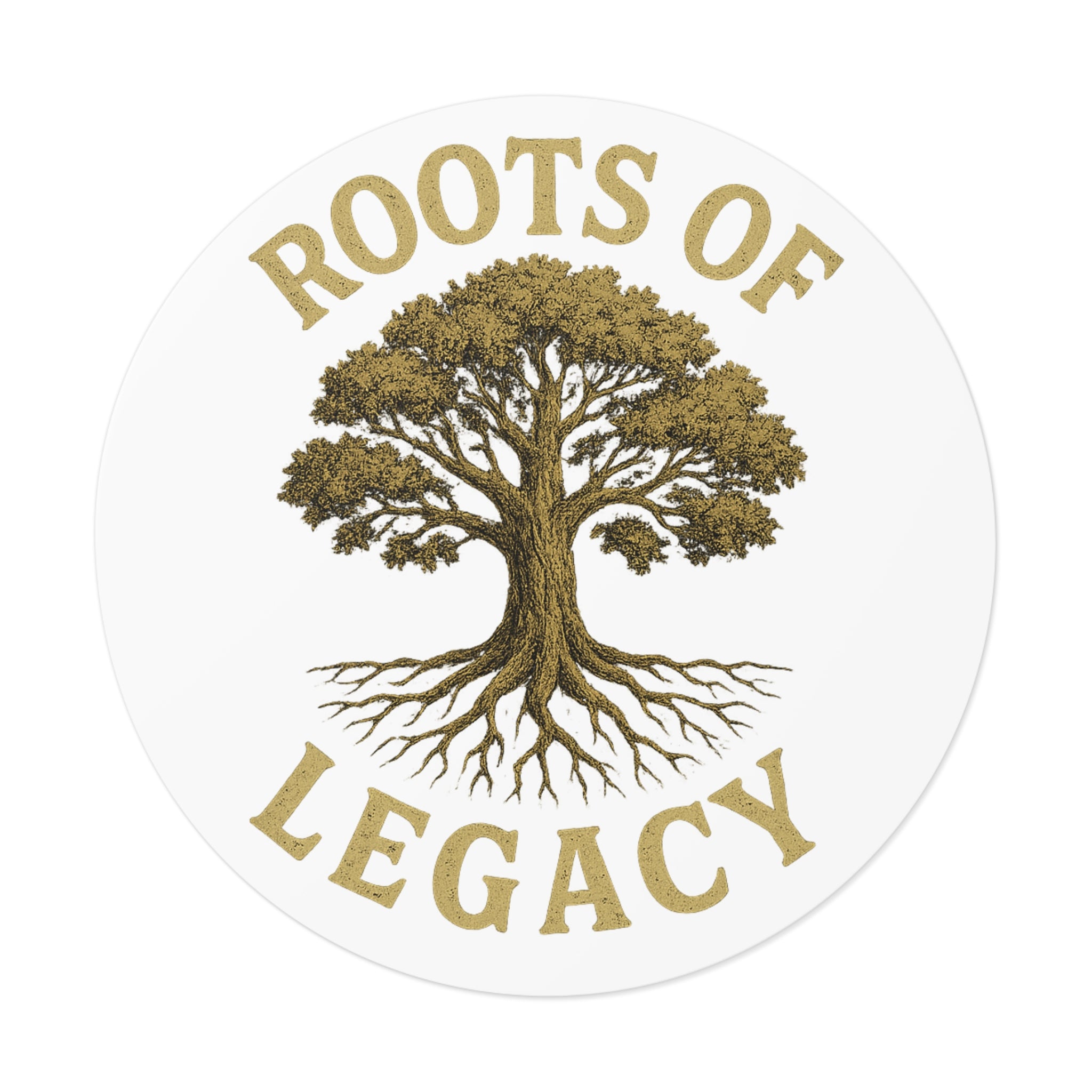 Roots of Legacy™ Vinyl Sticker – Empowerment Tree Decal for Laptops, Water Bottles, Journals & More (Multiple Sizes)