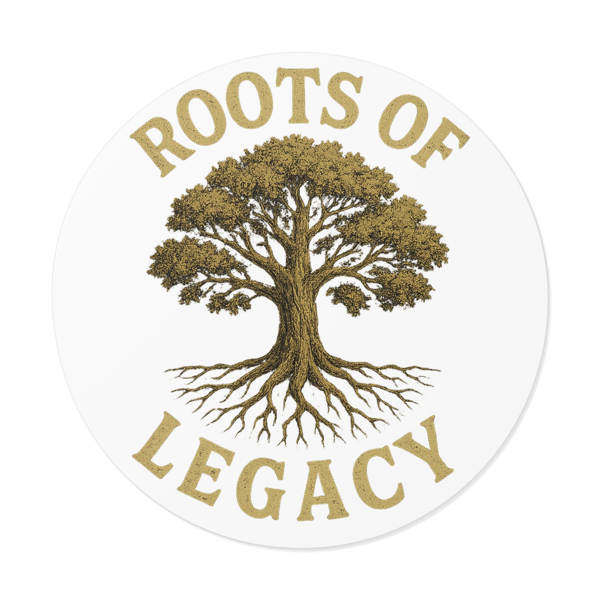 Roots of Legacy™ Vinyl Sticker – Empowerment Tree Decal for Laptops, Water Bottles, Journals & More (Multiple Sizes)