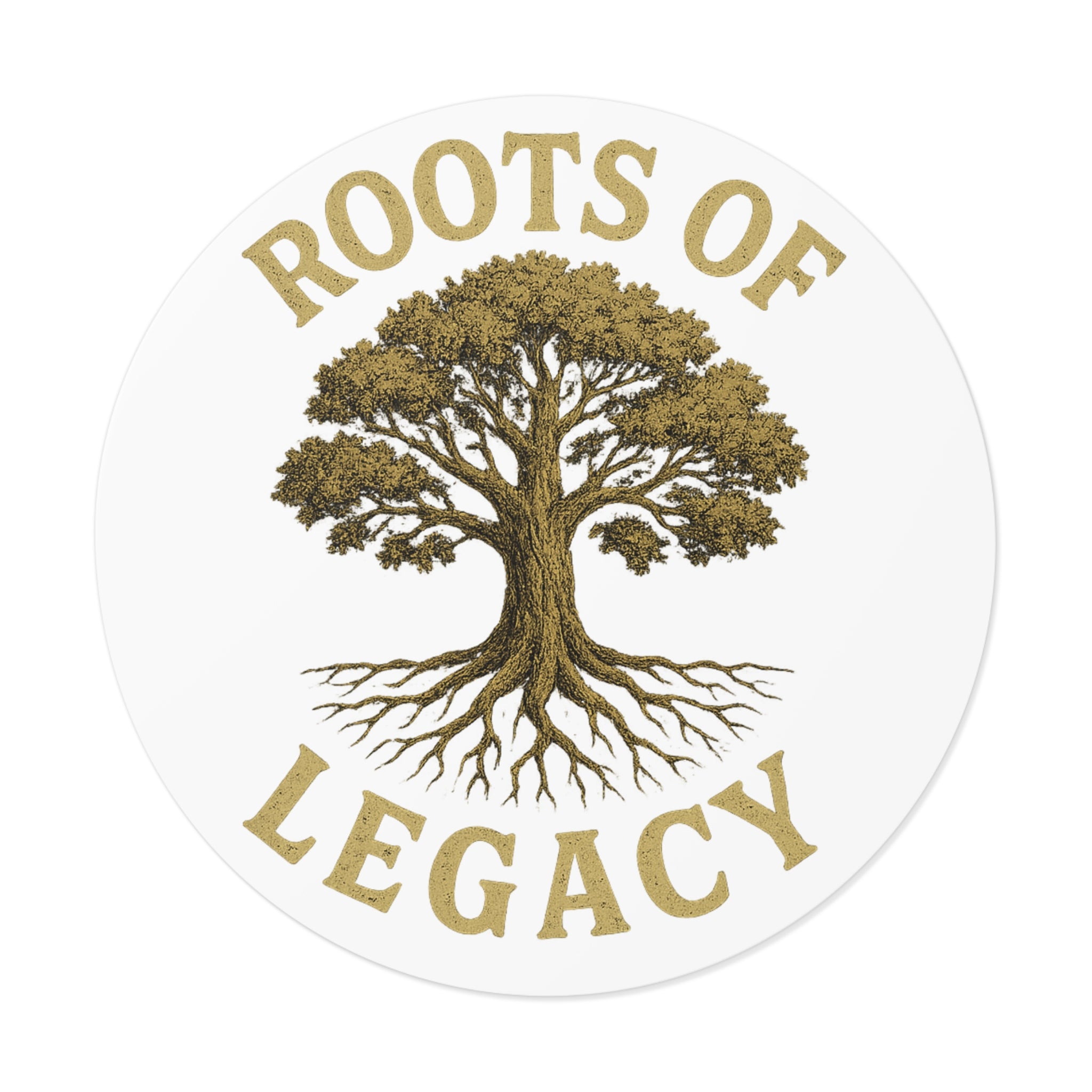 Roots of Legacy™ Vinyl Sticker – Empowerment Tree Decal for Laptops, Water Bottles, Journals & More (Multiple Sizes)